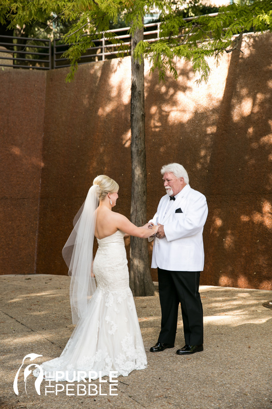 Father Daughter First Look Water Gardens Fort Worth Texas The