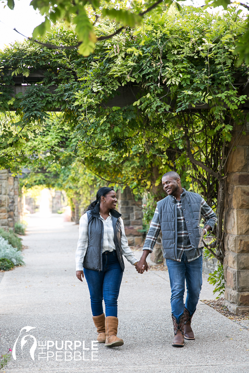 Fall engagement session at the Botanic Gardens