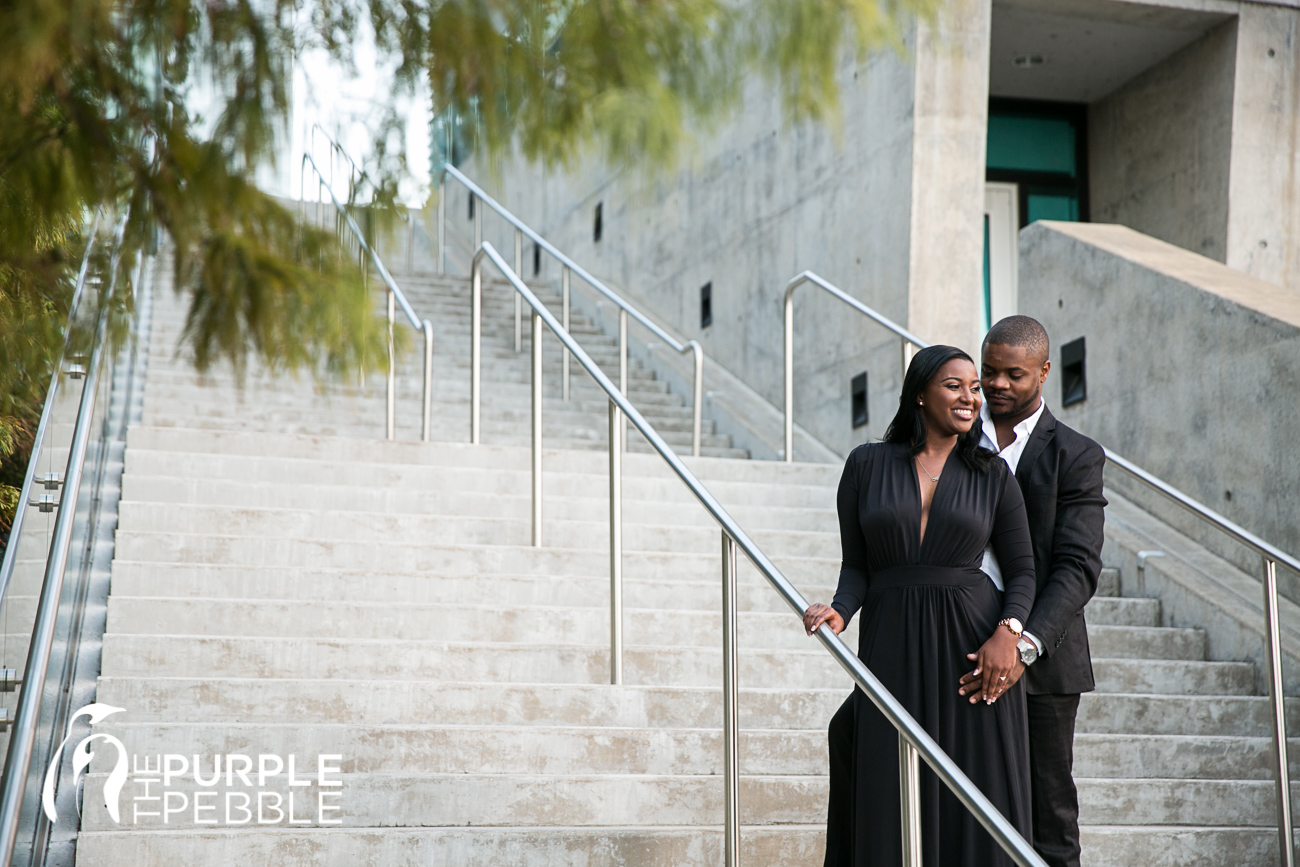 Elegant engagement session in Downtown Fort Worth