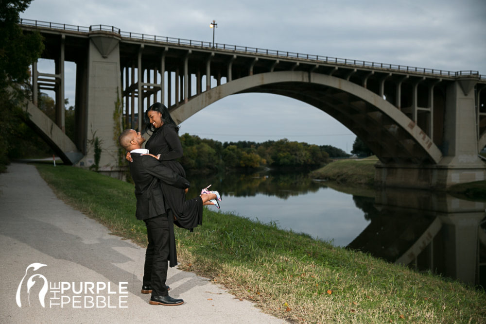 Engagement session along the Trinity River in Fort Worth Texas