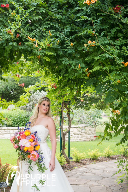 elegant bridal session botanic gardens