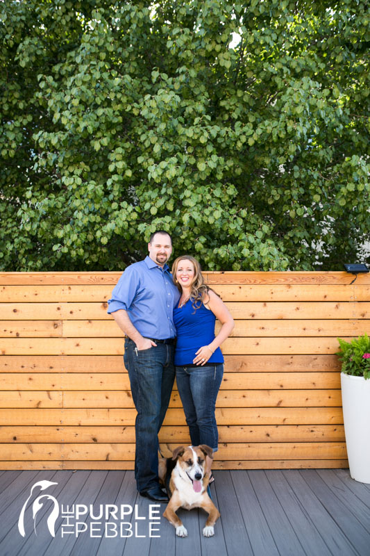 engagement photo dog fort worth