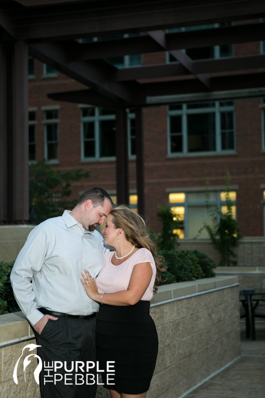 engagement session rooftop sunset downtown fort worth