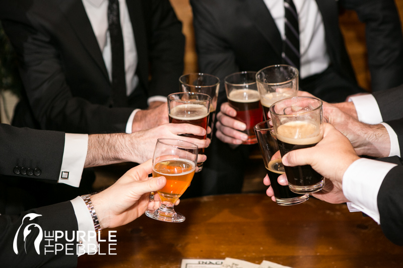 groom groomsmen getting ready gingerman bar