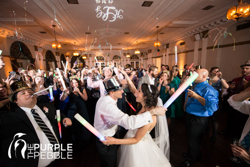 new years eve wedding reception fun photography