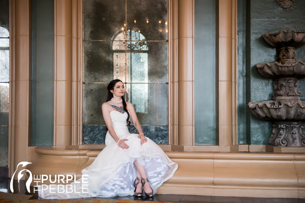 elegant bridal photography fort worth club terrace