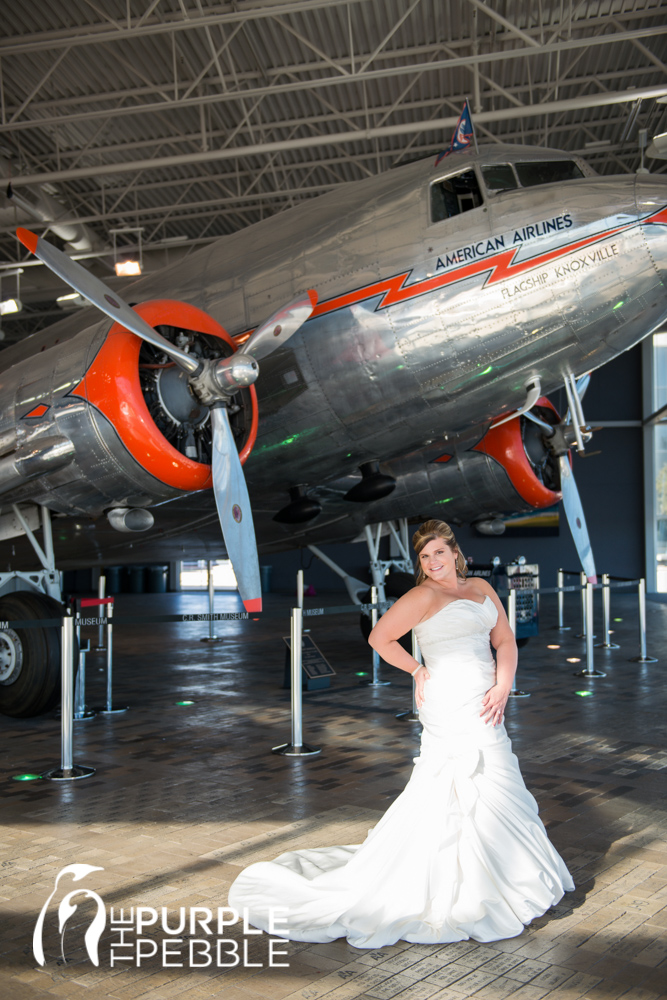 bridal portraits airplane museum