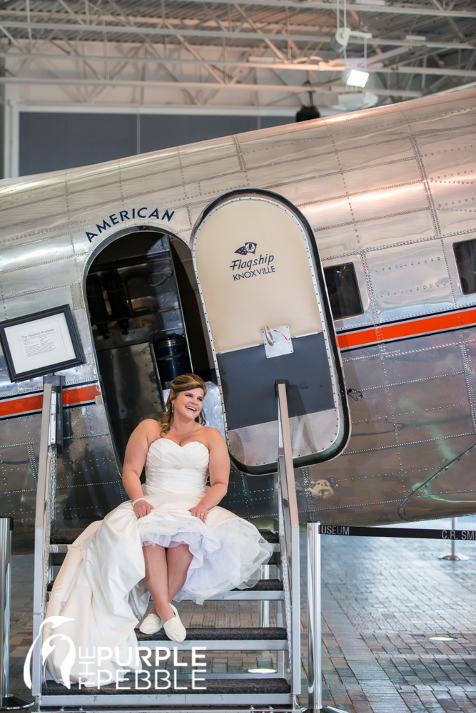 bridal portraits airplane museum