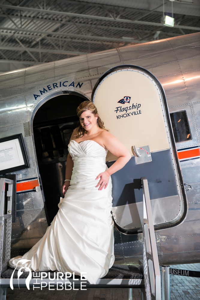 bridal portraits airplane museum