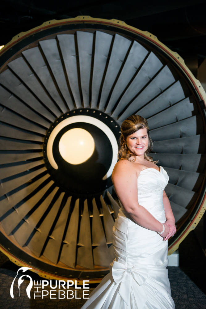 bridal portraits airplane museum