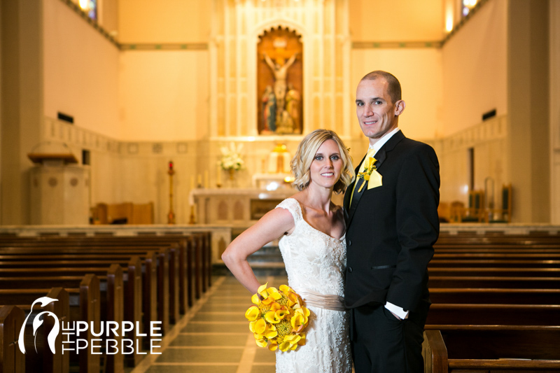 bride and groom st. thomas aquanis catholic church dallas texas