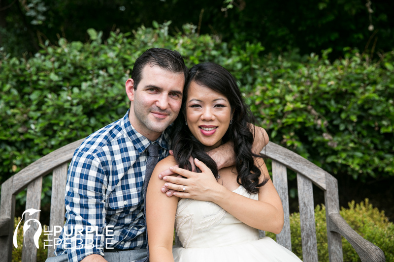 fort worth botanic garden engagement portraits