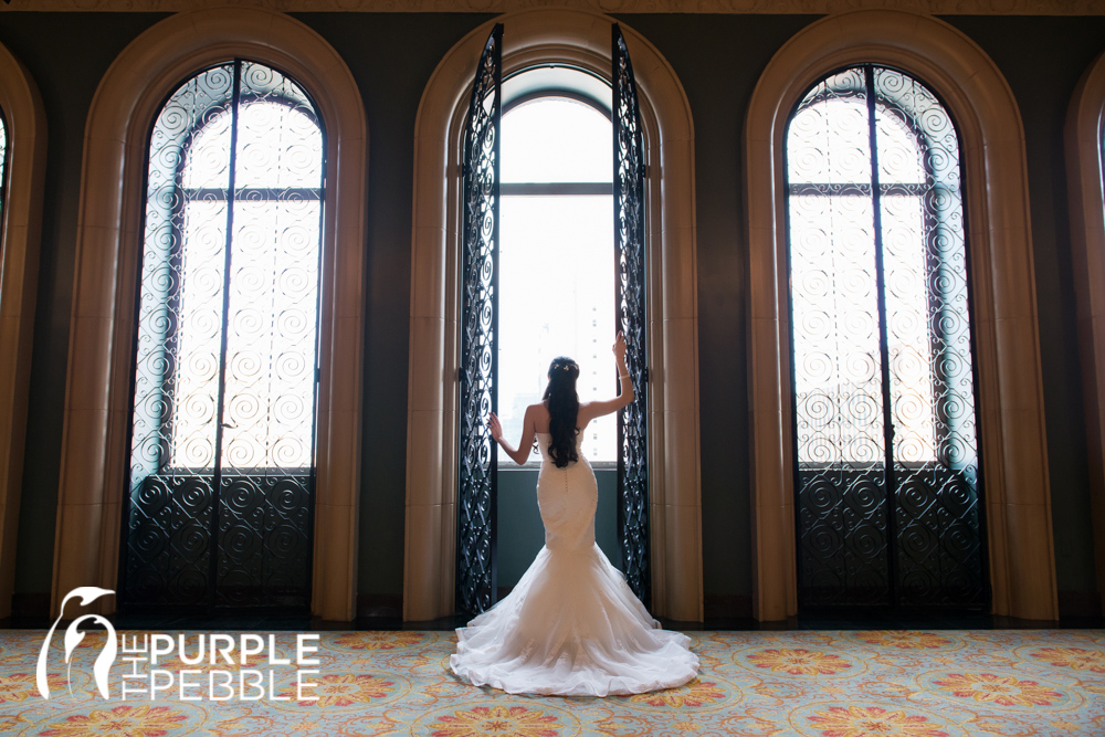 elegant bridal photography fort worth club terrace